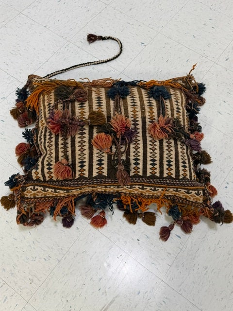 Handwoven Tribal Textile Pillow (1 of 2)