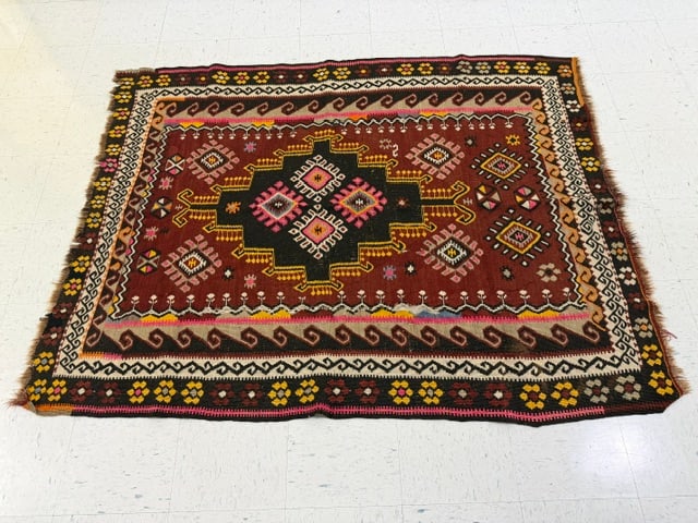 Hand-Knotted Wool Tribal Rug (1 of 1)