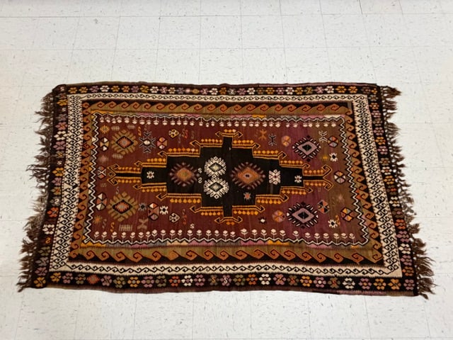 Hand-Knotted Wool Tribal Rug (1 of 1)