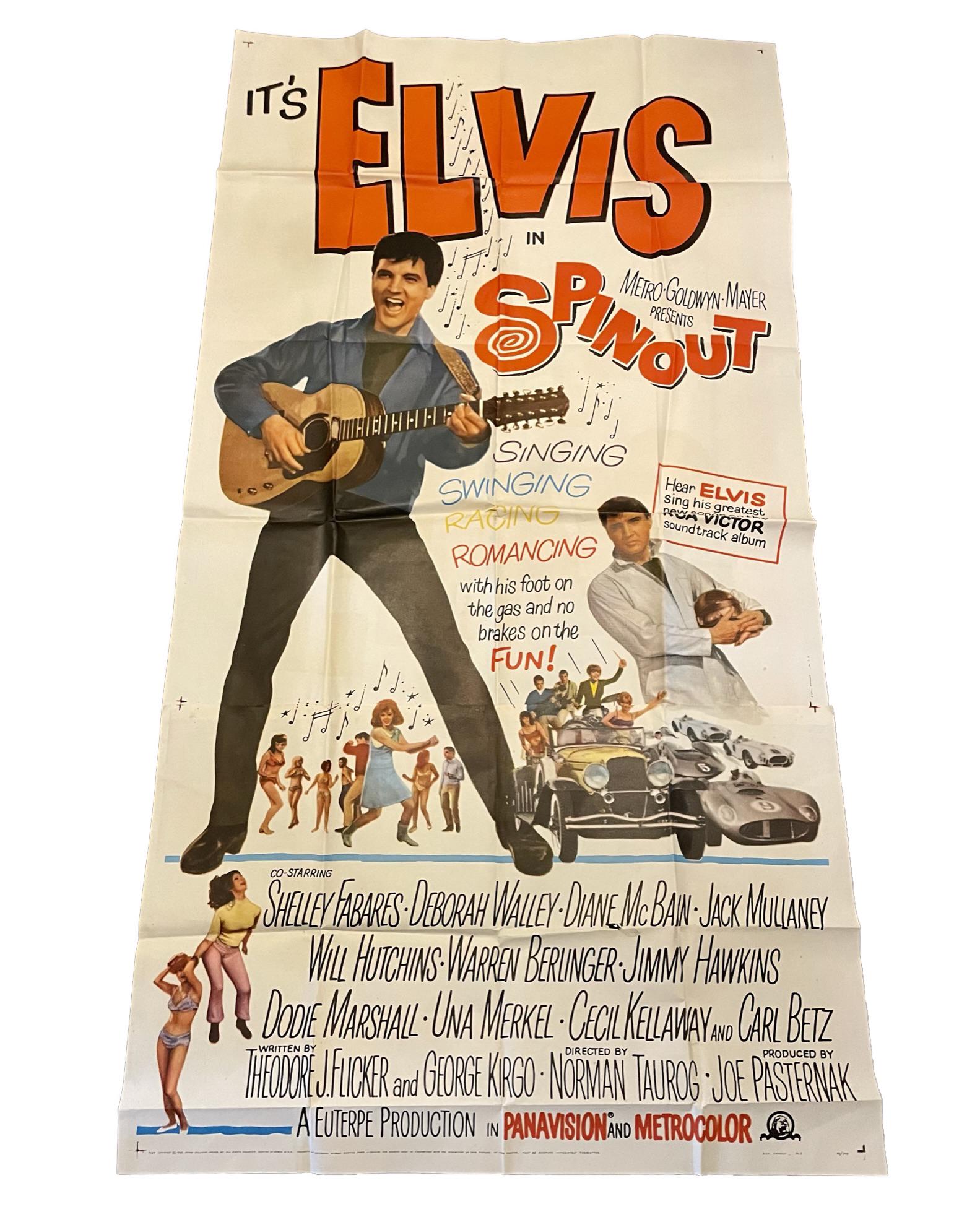 Original Elvis Presley's Spinout three sheet movie poster (1 of 6)