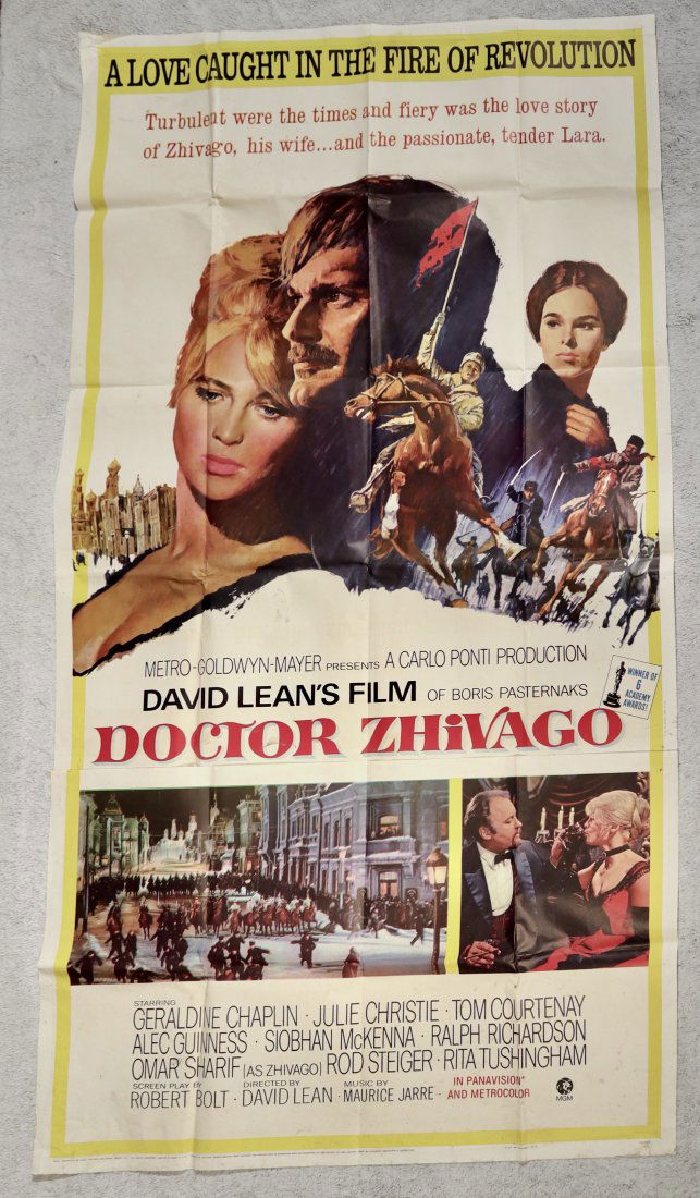 Original Doctor Zhivago MGM, 1965 Three Sheet movie poster (1 of 1)