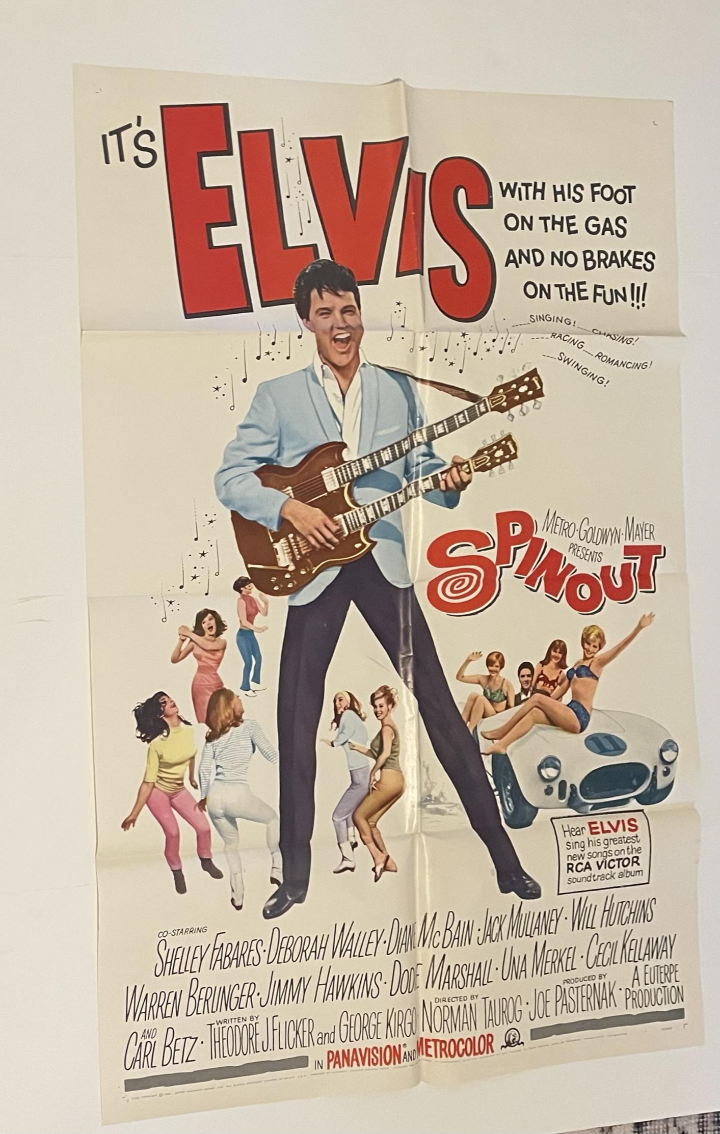 Original Elvis Spinout One sheet Movie Poster (1 of 3)