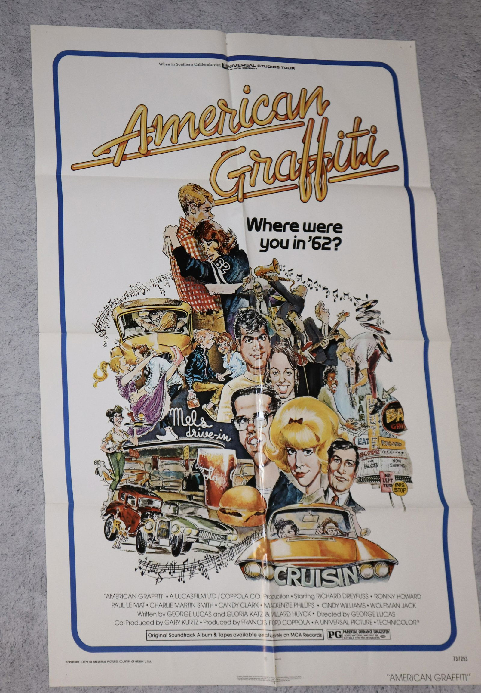 Original American Graffiti , Universal, 1973, One sheet movie poster (1 of 5)