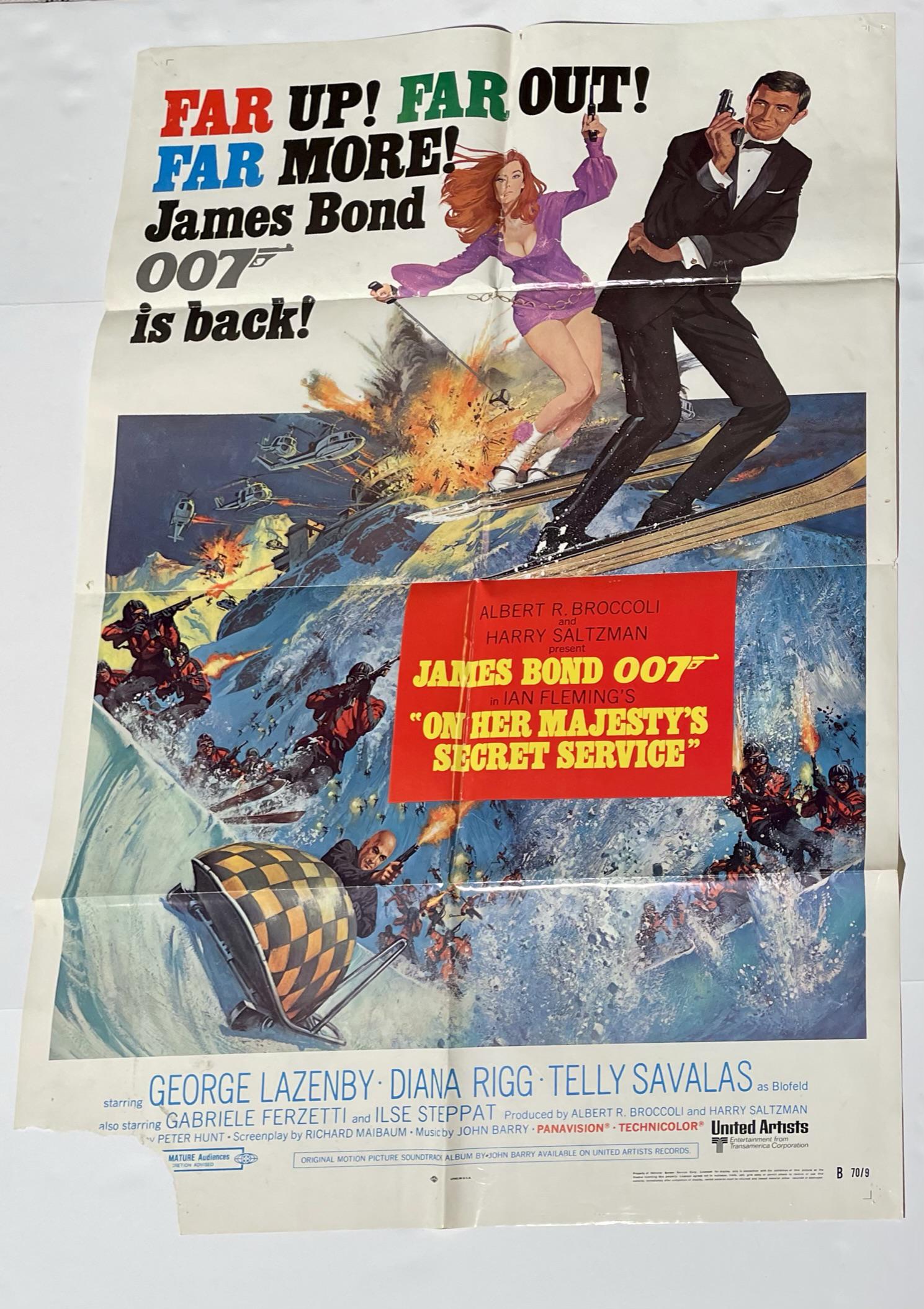 Original On Her Majesty's Secret Service One Sheet-James Bond Movie Poster (1 of 1)