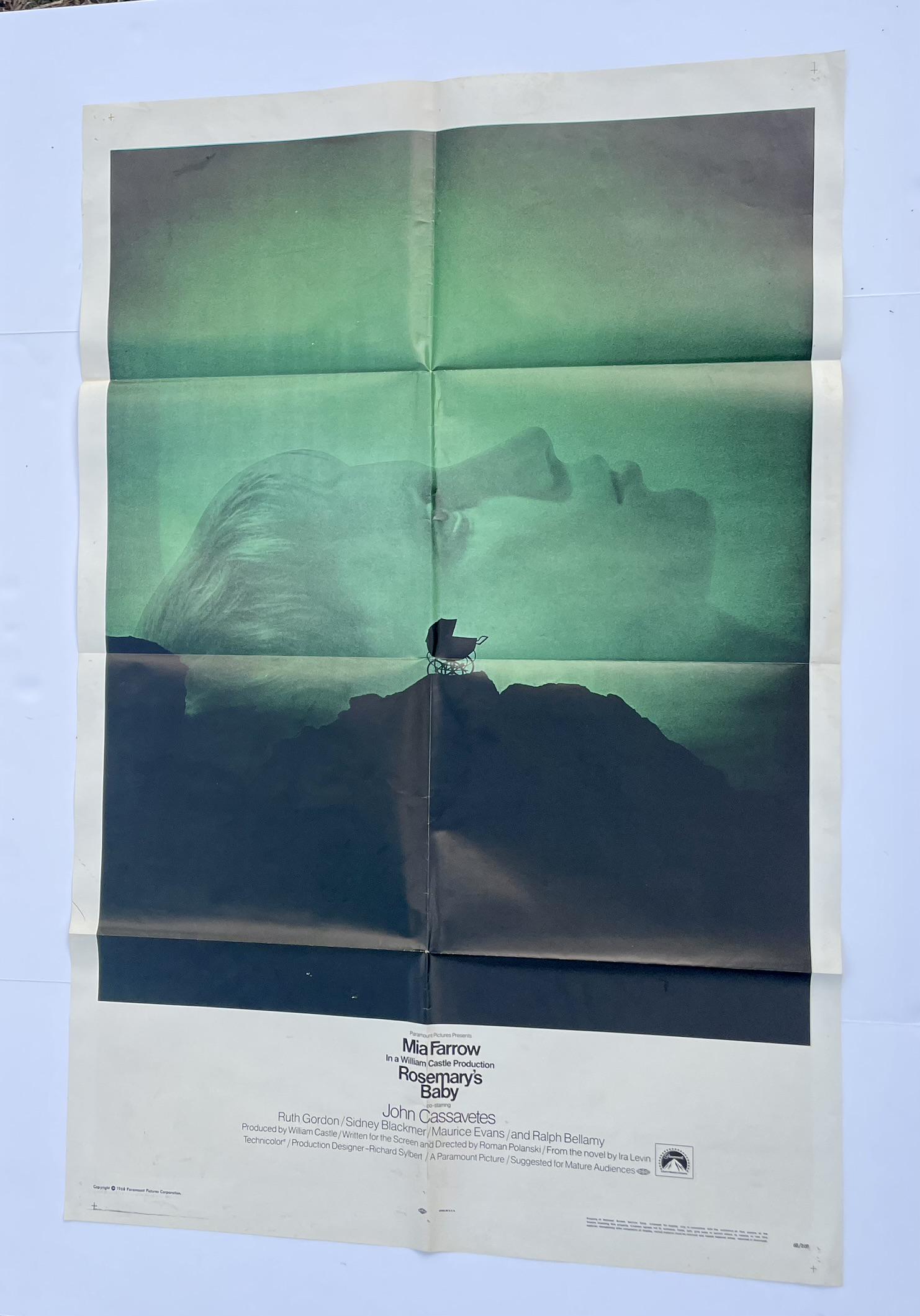Original Rosemary's Baby  One Sheet & window card (1 of 2)