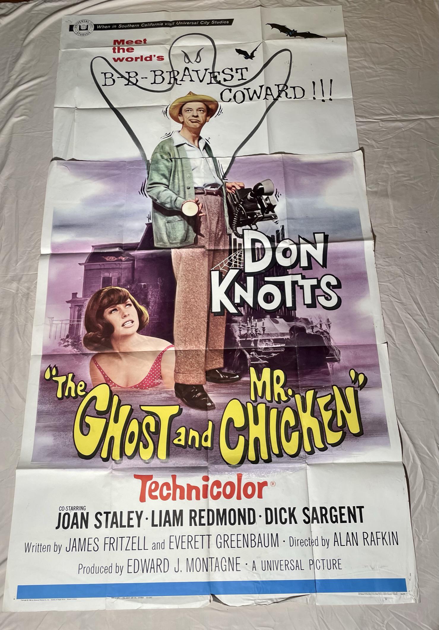 Original The Ghost and Mr. Chicken Three Sheet Movie Poster (1 of 5)