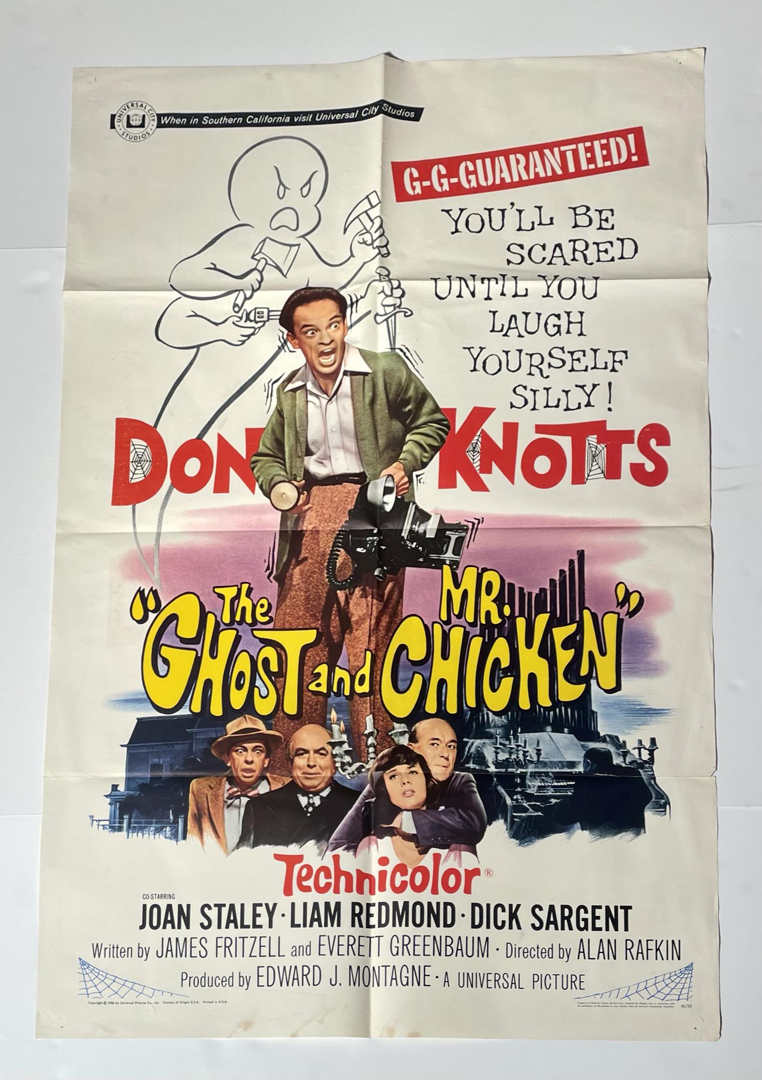 Original The Ghost and Mr. Chicken one sheet movie poster (1 of 4)