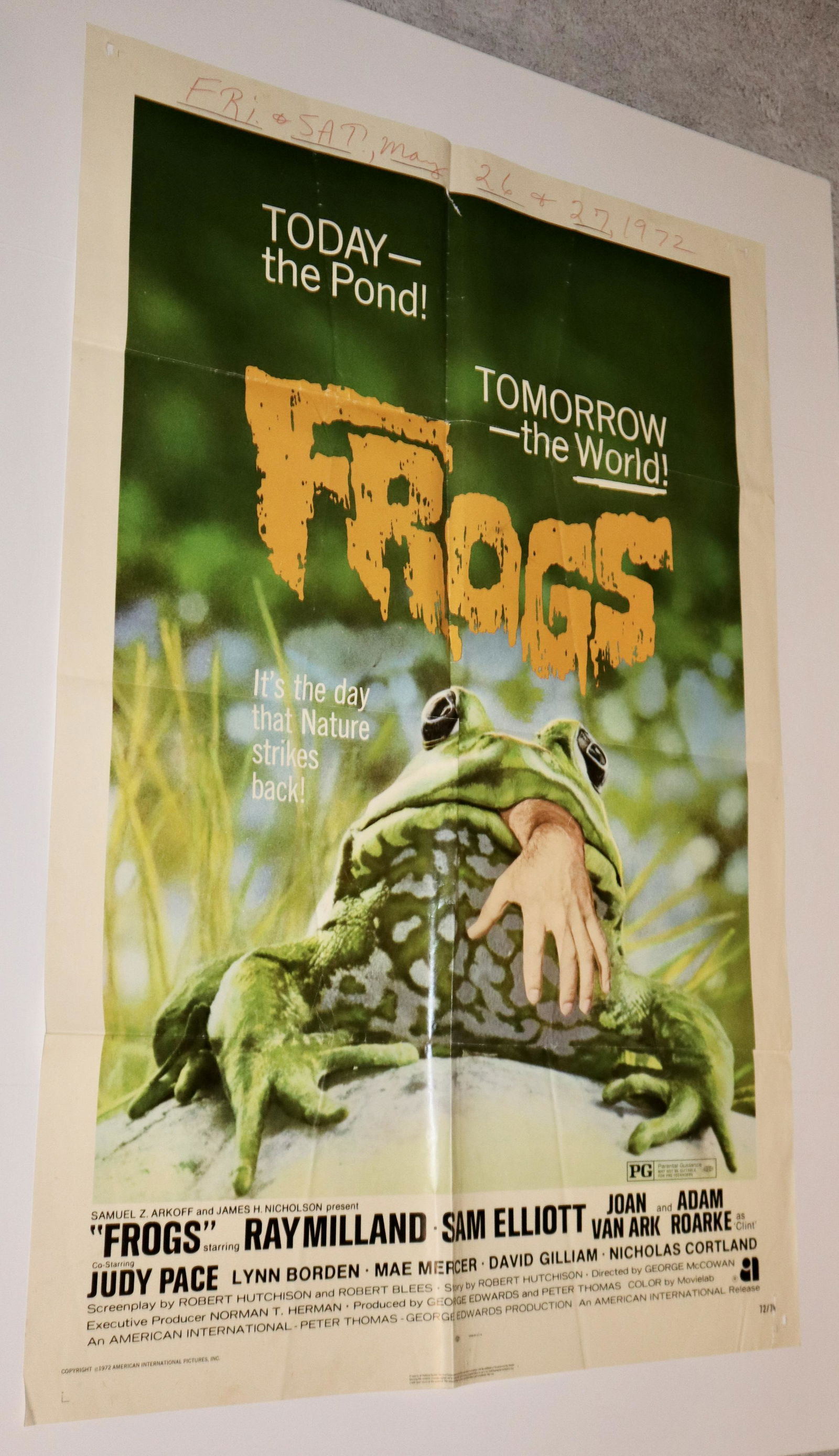 Original Frogs   One Sheet Movie Poster (1 of 2)