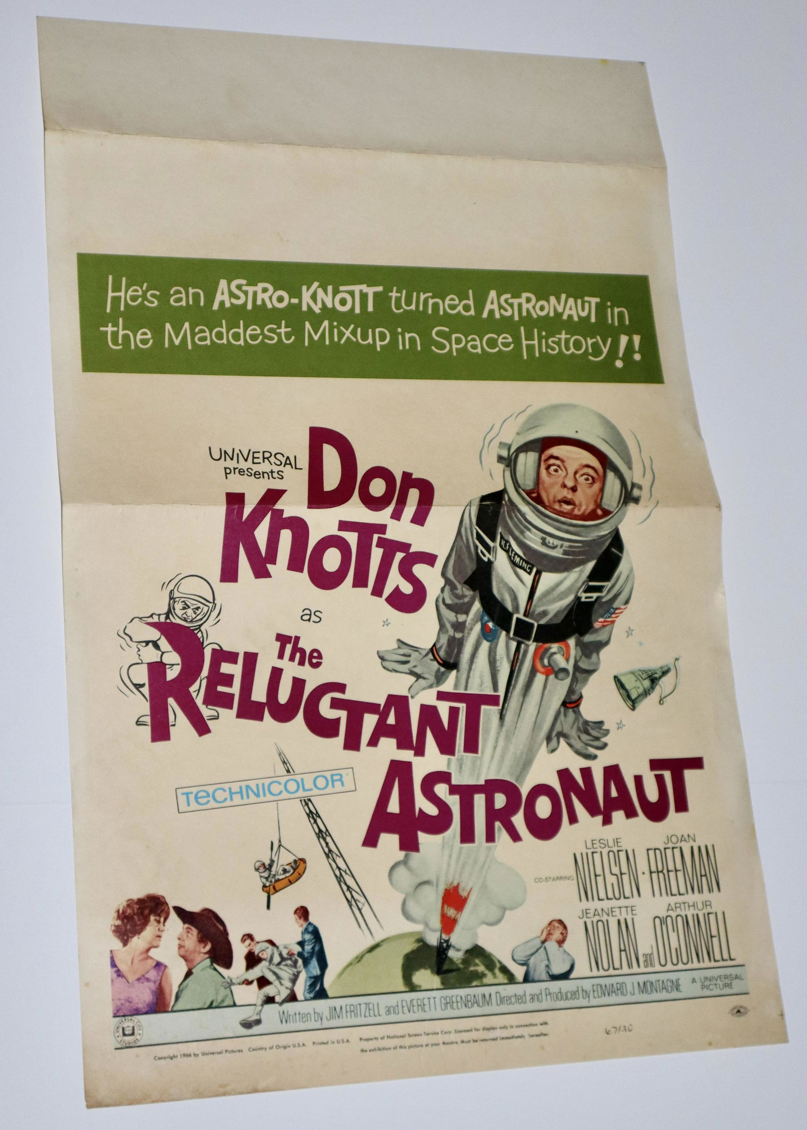 Original The Reluctant Astronaut Window Card (1 of 2)