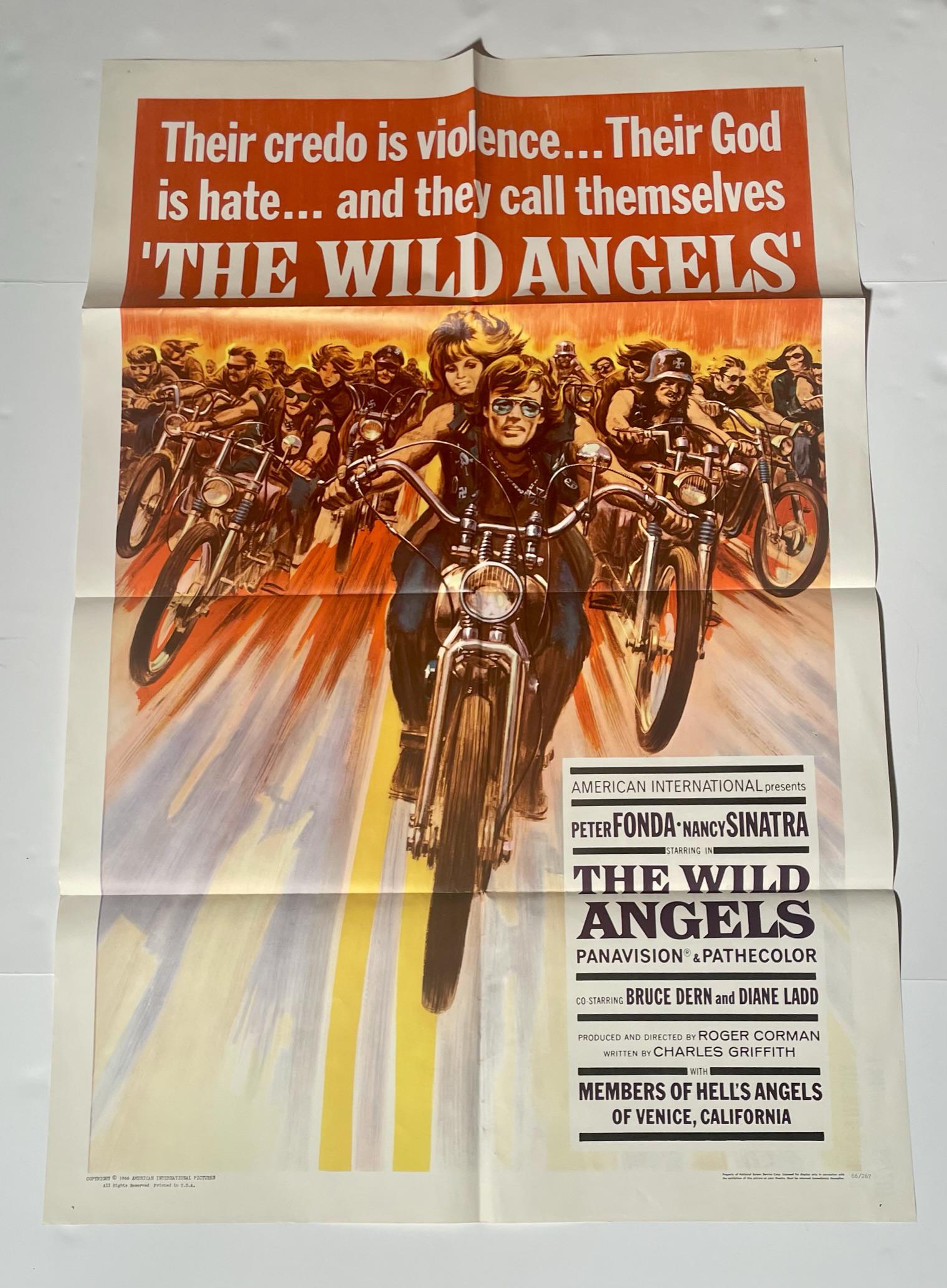 Original The Wild Angels One Sheet poster (1 of 2)