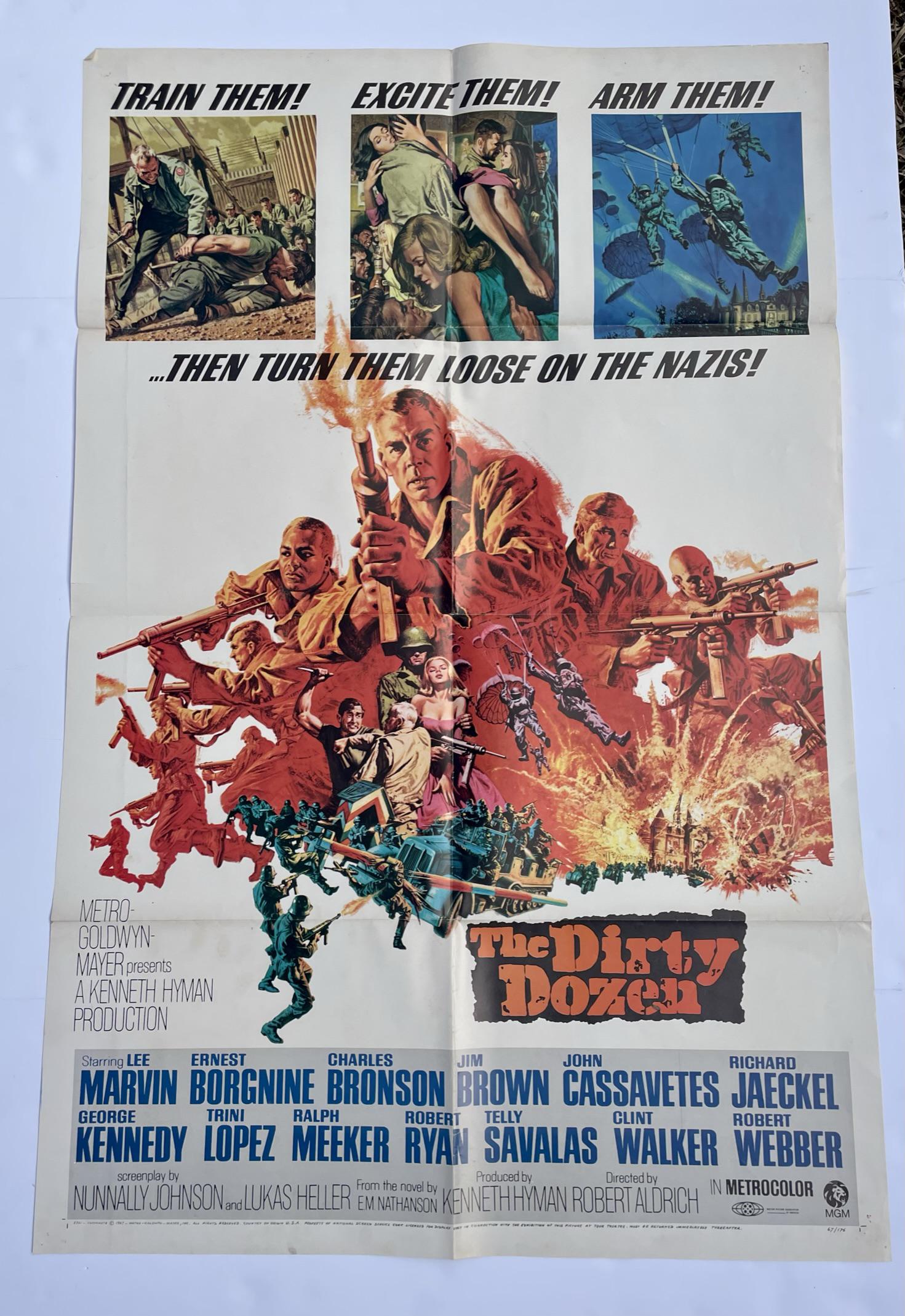 Original The Dirty Dozen One Sheet movie poster (1 of 1)