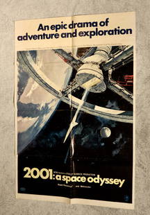 Original 2001: A Space Odyssey One Sheet Movie Poster Style A: 2001: A Space Odyssey -MGM, 1968. Folded, One Sheet 27 X 41 Style A, Robert McCall Artwork. Science Fiction. Over fifty years ago, director Stanley Kubrick took us on the ride of our lives with this g