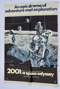 Original 2001: A Space Odyssey One Sheet Movie Poster: 2001: A Space Odyssey -MGM, 1968 Folded, One Sheet 27 X 41 Style B. Robert McCall Artwork. Over fifty years ago, director Stanley Kubrick took us on the ride of our lives with this ground-breaking