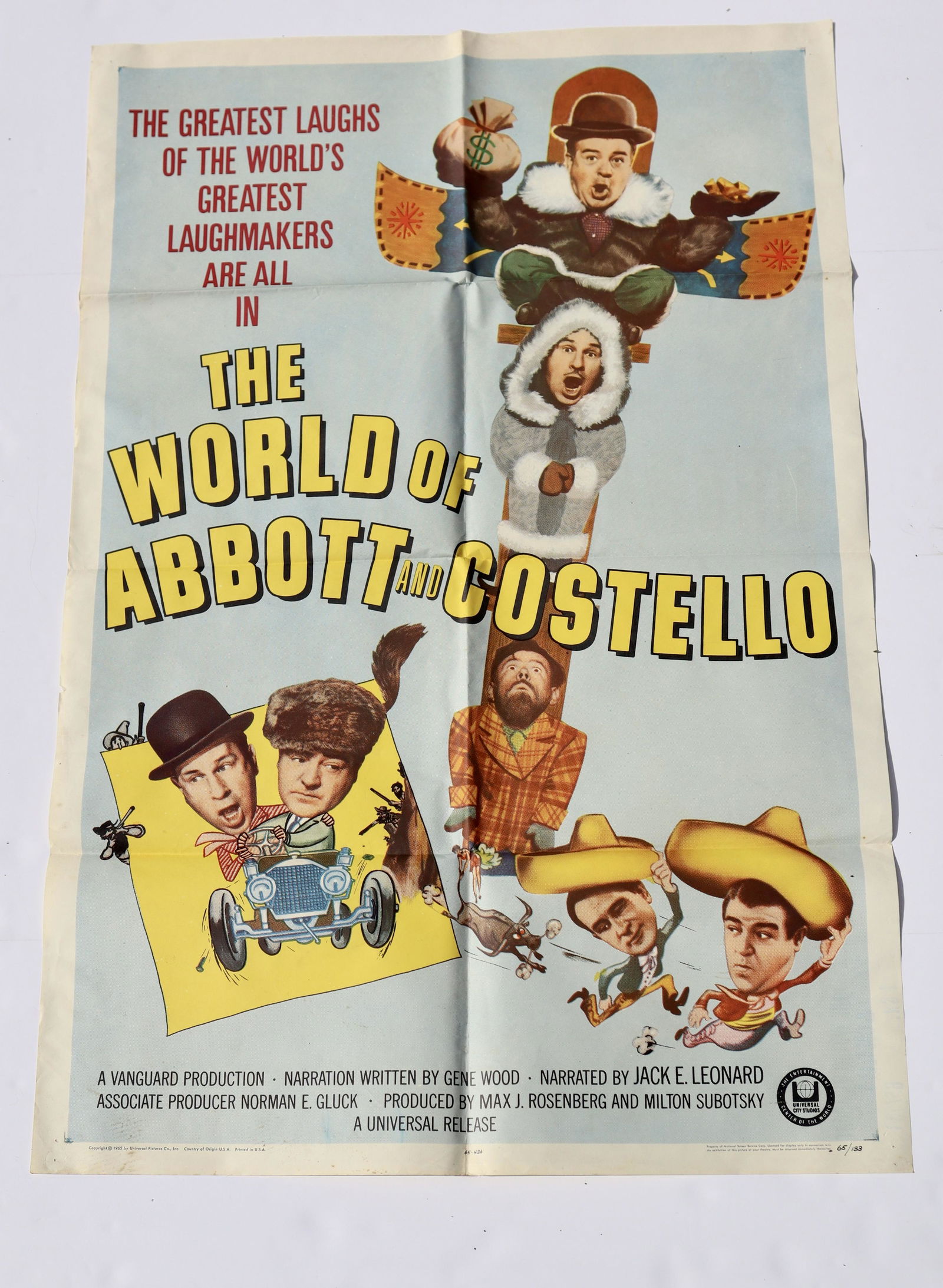 Original The World of Abbott and Costello  One Sheet Movie Poster (1 of 1)