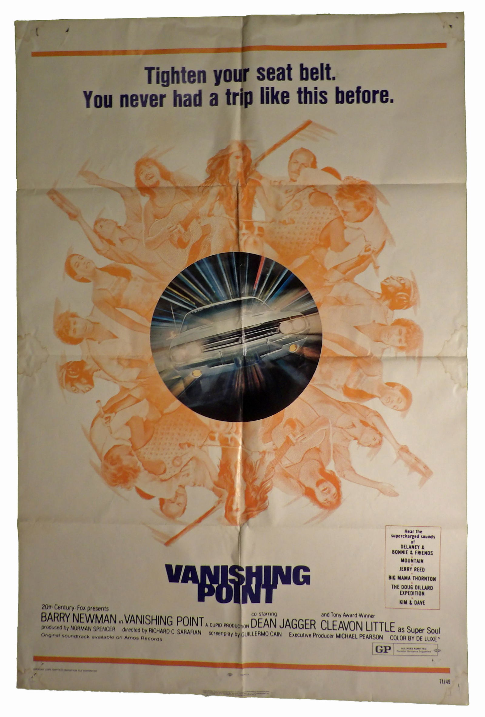 Original Vanishing Point -20th Century Fox, 1971  One Sheet  Movie Poster (1 of 2)