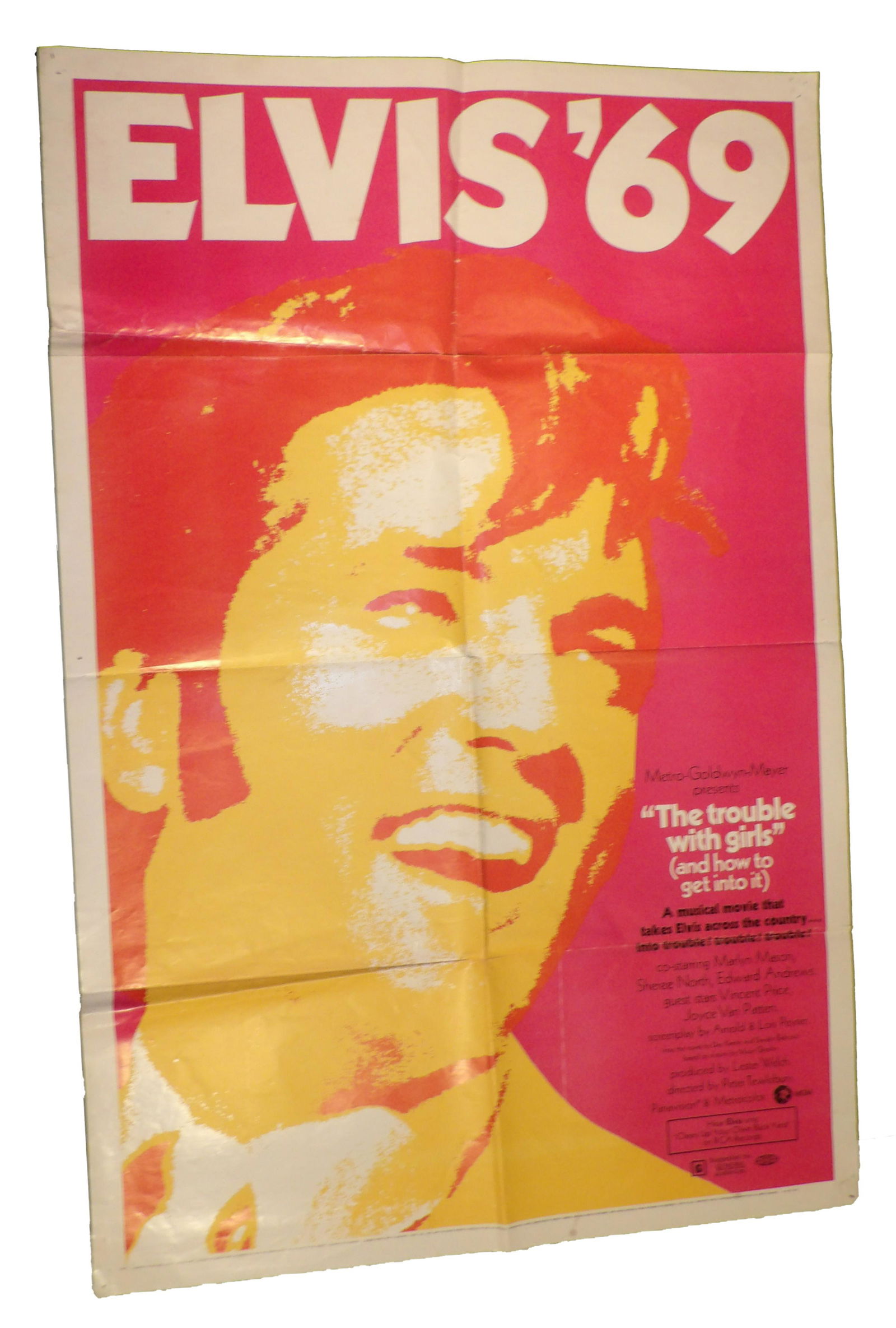 Original The Trouble with Girls  MGM, 1969  . One Sheet Movie Poster Elvis Presley. (1 of 3)