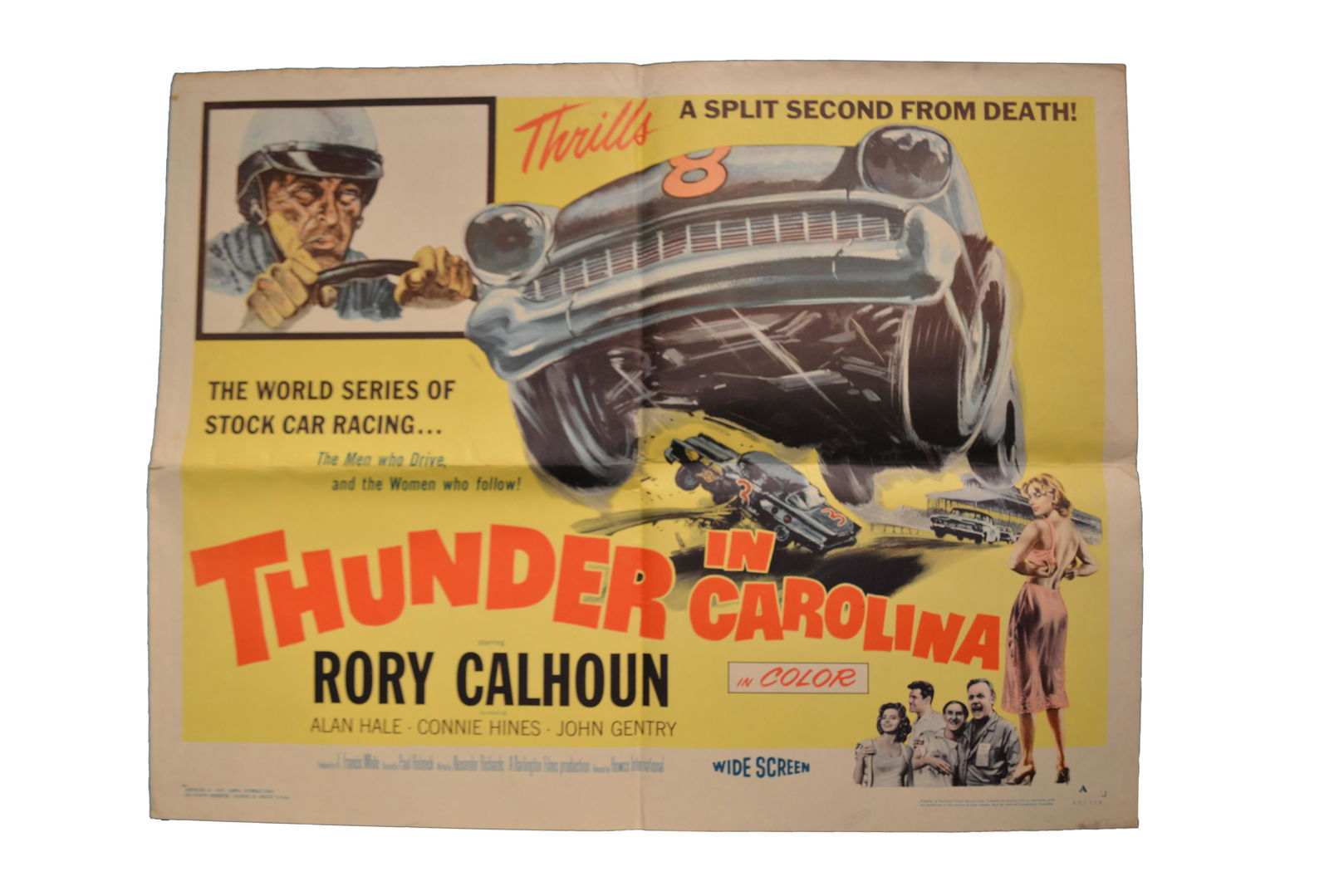 Original Thunder in Carolina Howco, 1960  Half Sheet  Movie Poster (1 of 2)