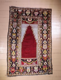 Antique Turkish Rug 4'1 x 5'1