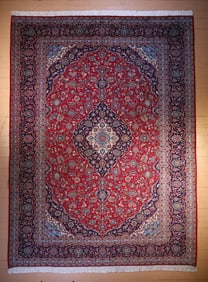 Semi-Antique Kashan Rug 9'9 x 13'0