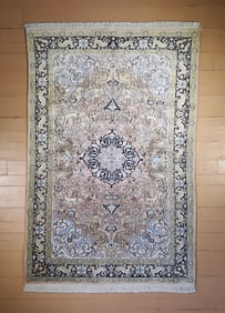 Semi-Antique Kashmiri Rug 4'0 x 5'11
