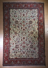 Semi-Antique Sarouk Rug 6'6 x 10'1