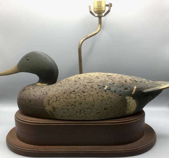 Mallard Drake Decoy Lamp By The Decoy Shop