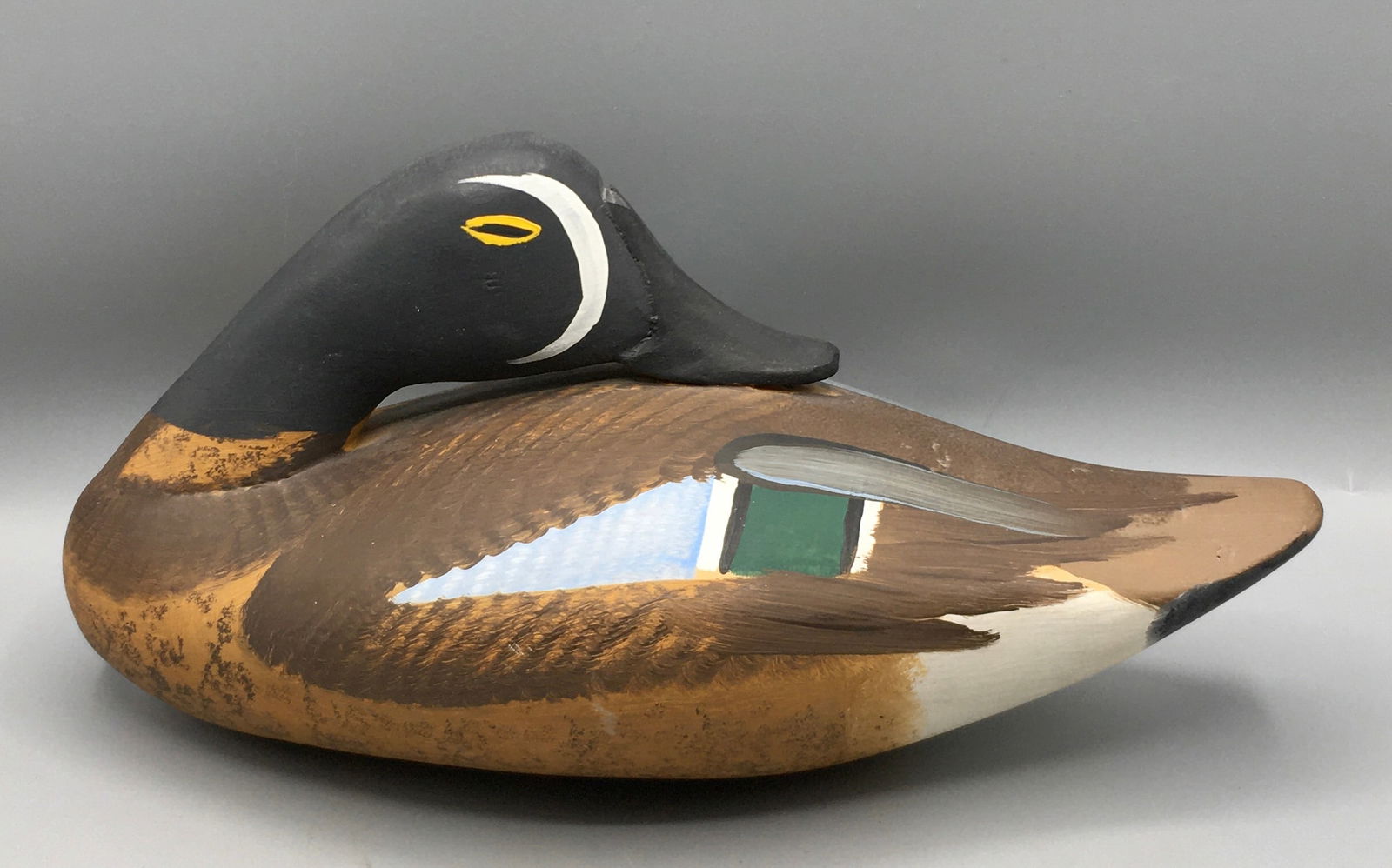 Preening Blue-Winged Teal Decoy by Capt. Jobes (1 of 4)