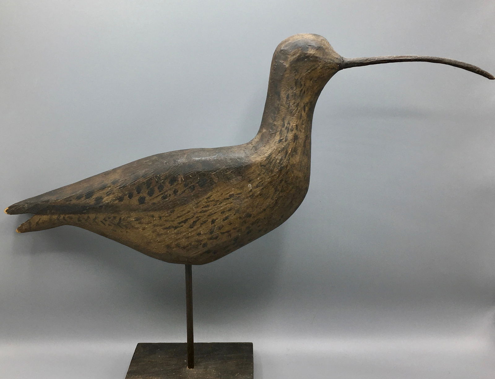 "Flattie" Curlew Decoy from New England (1 of 4)