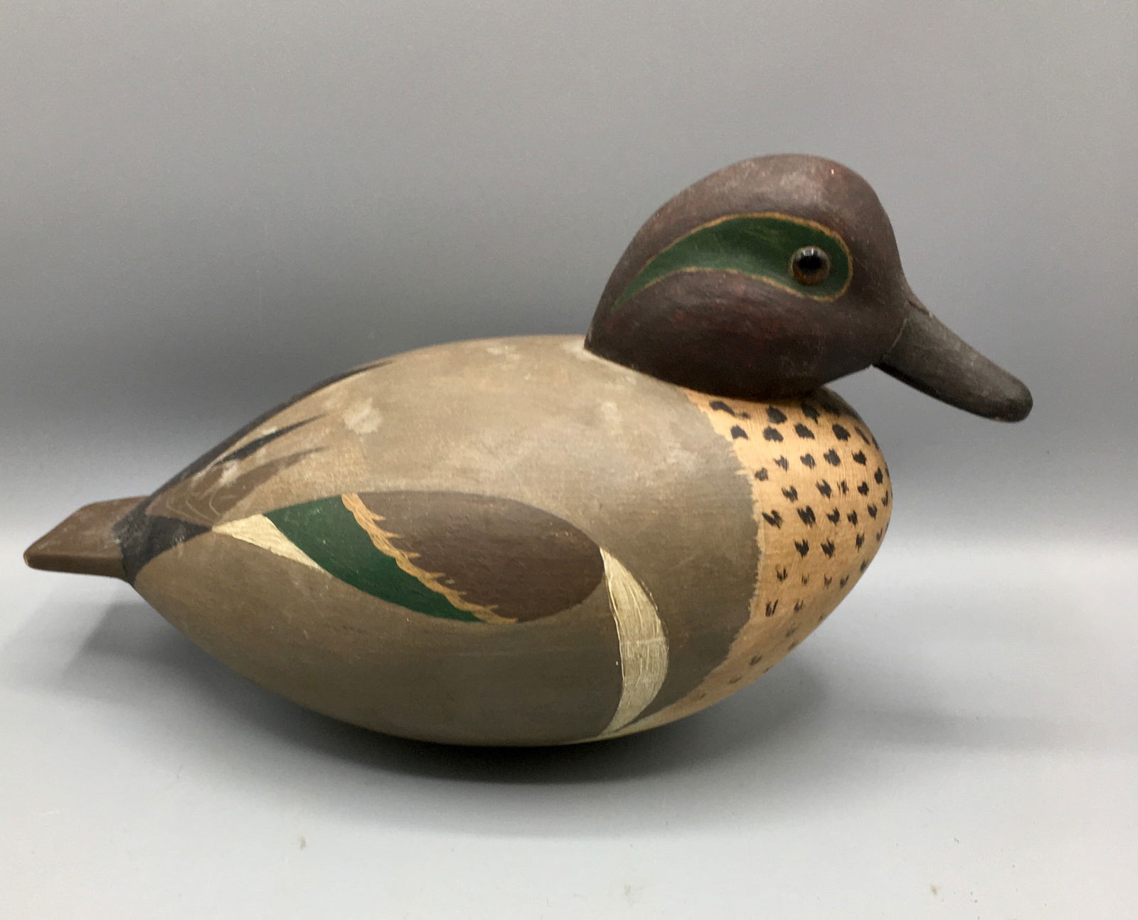 Rare Full-Bodied Green-Winged Teal Drake (1 of 4)