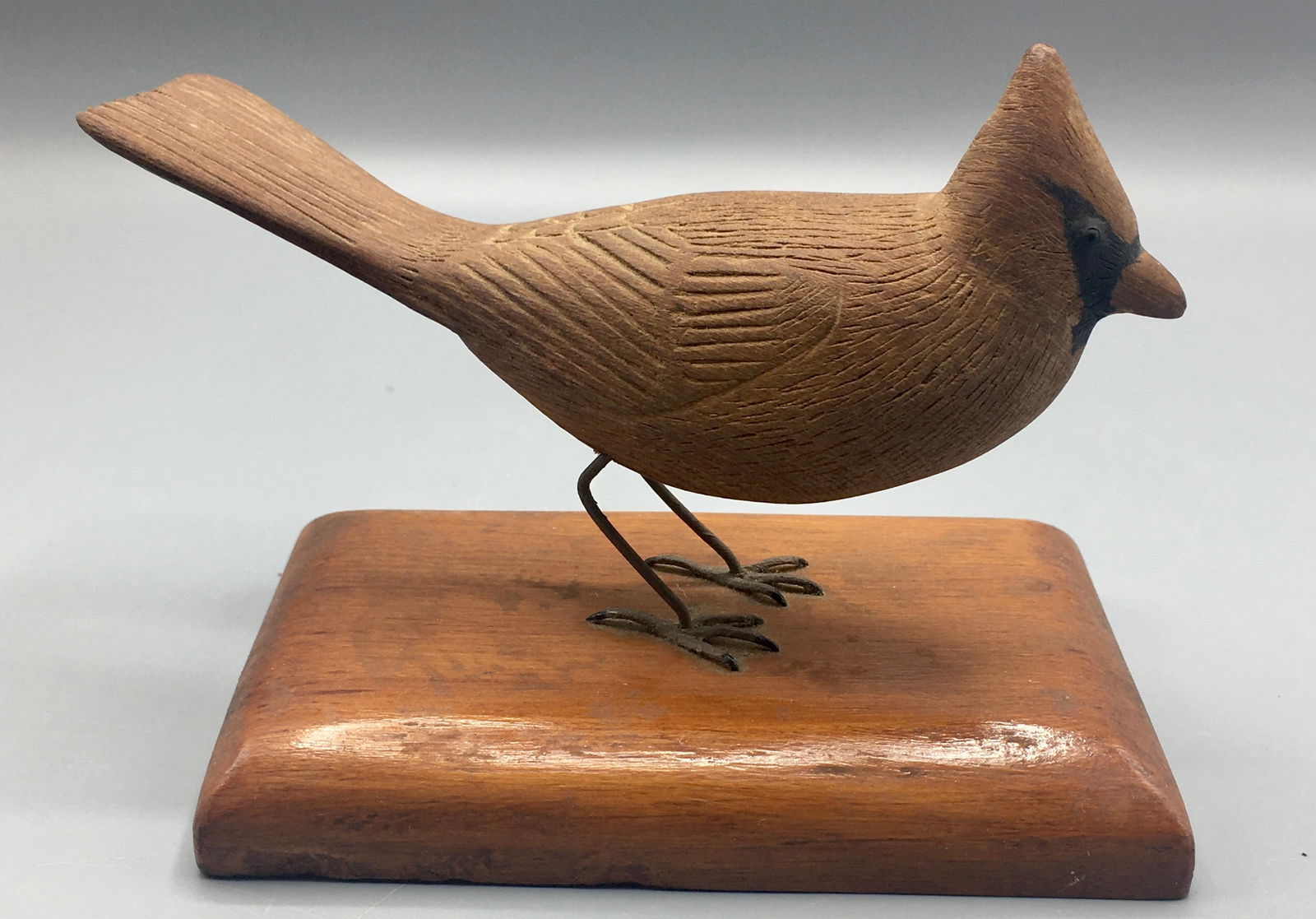 A Two-Thirds-Size Cardinal Carving by J. Tyler (1 of 5)