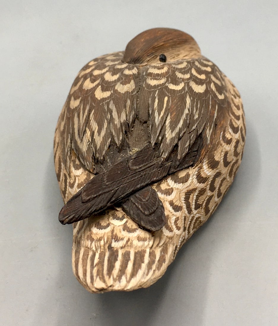 A Miniature Sleeping Mallard Hen by R & E Fisher (1 of 4)