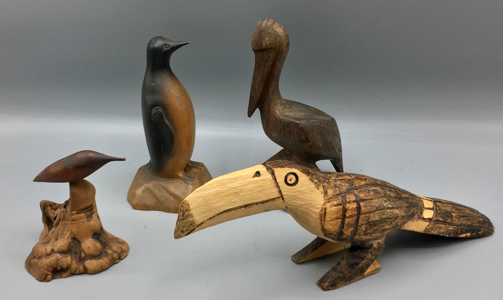 Four Miniature Birds- International Folk Art (1 of 5)