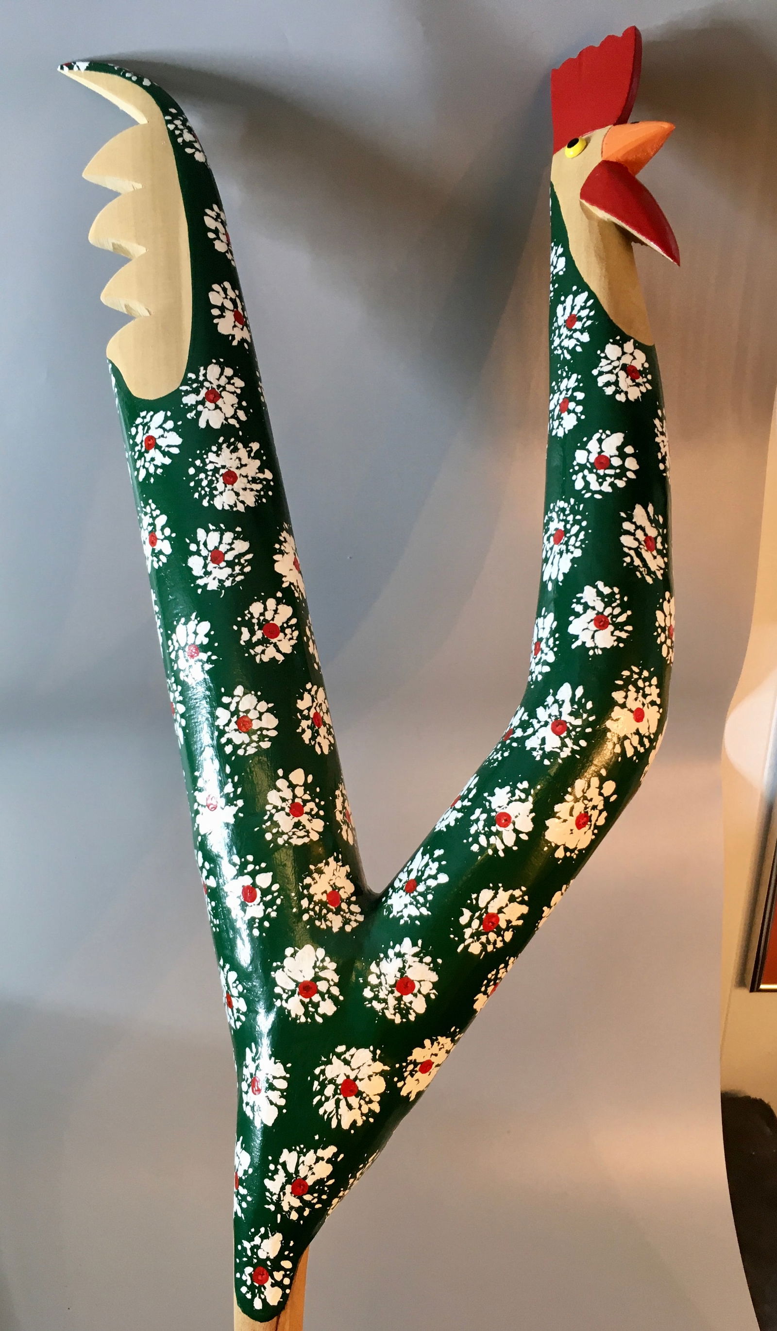 Folk Art Rooster Carving (1 of 2)