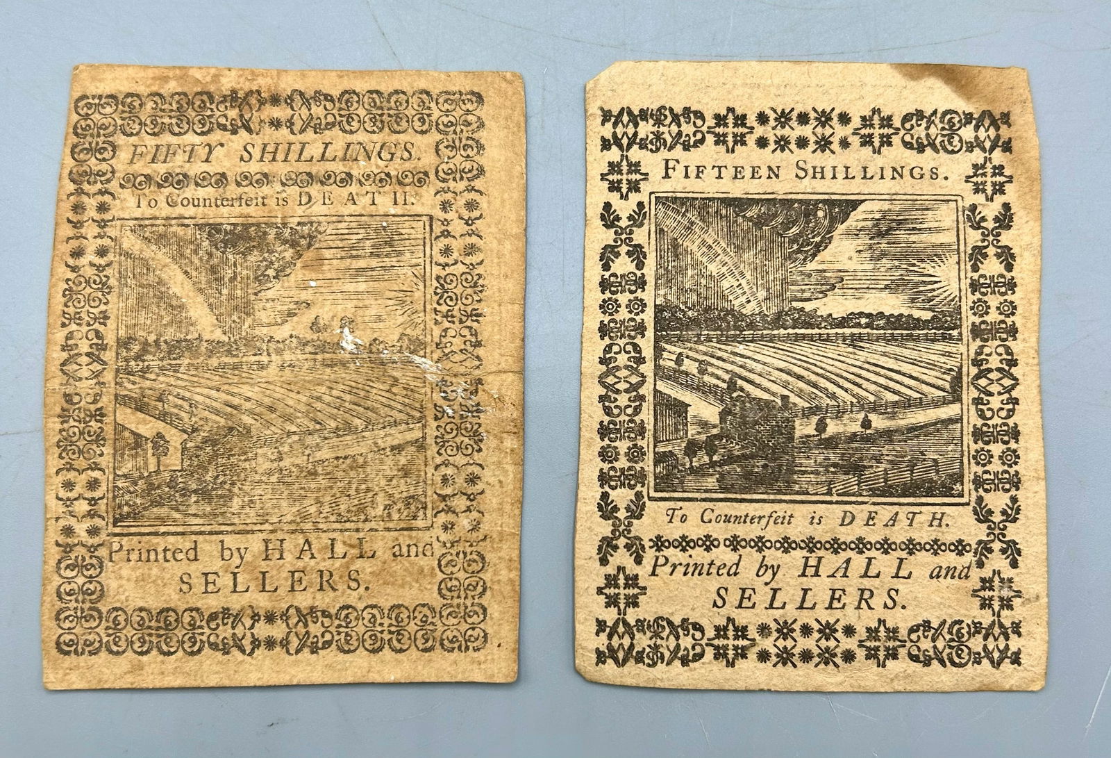 Colonial Currency PA, Oct. 5, 1773, Shillings (1 of 2)