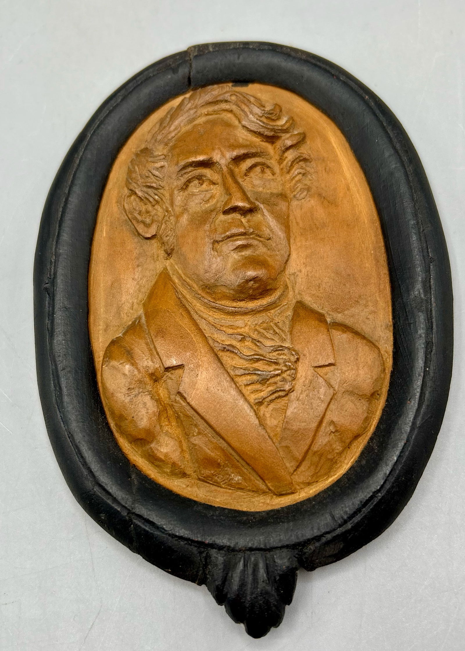 Early Carved Memorial Plaque of Stephen Van Rensselaer (1 of 3)