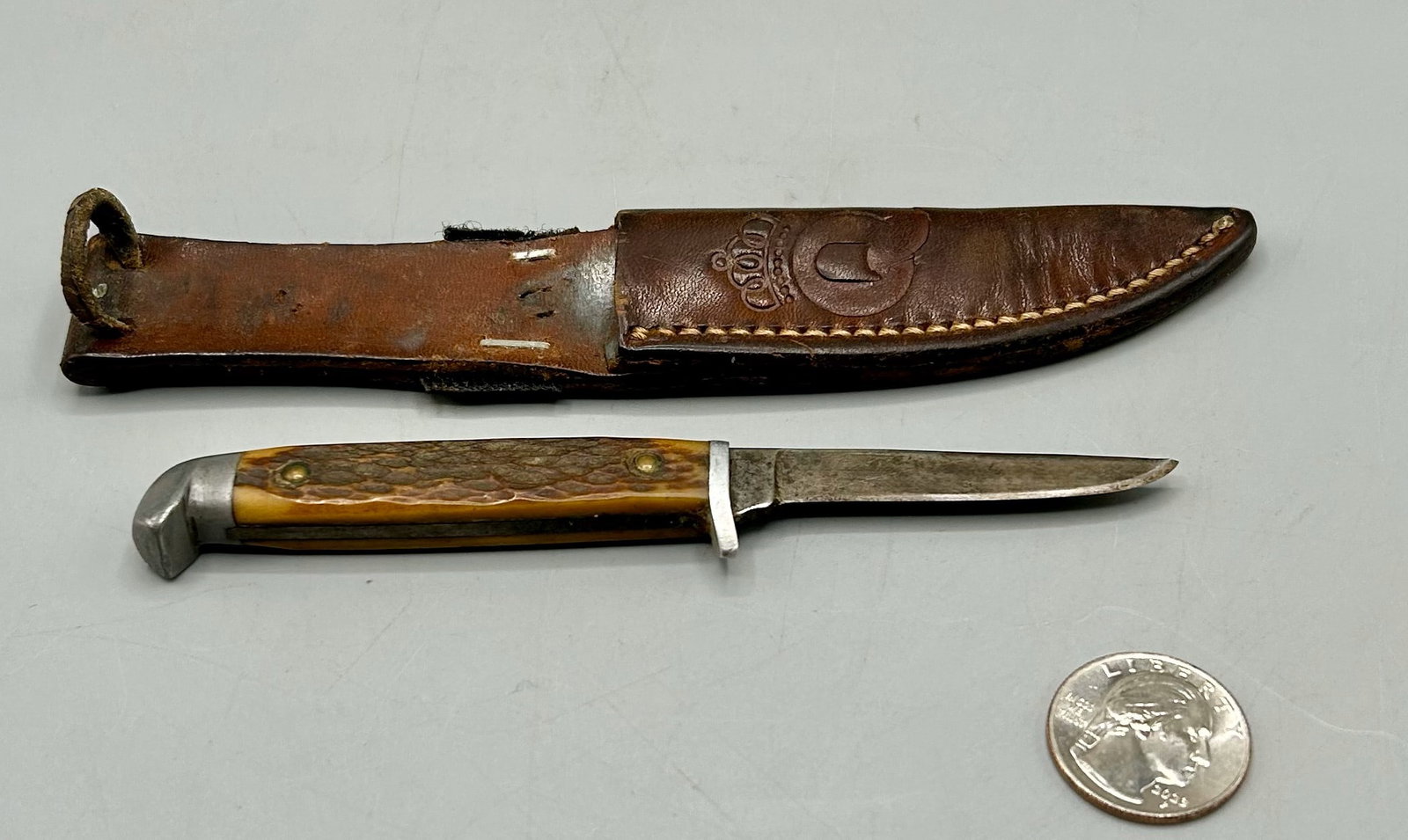 A Trout and Bird Knife by Queen Cutlery, NY (1 of 3)