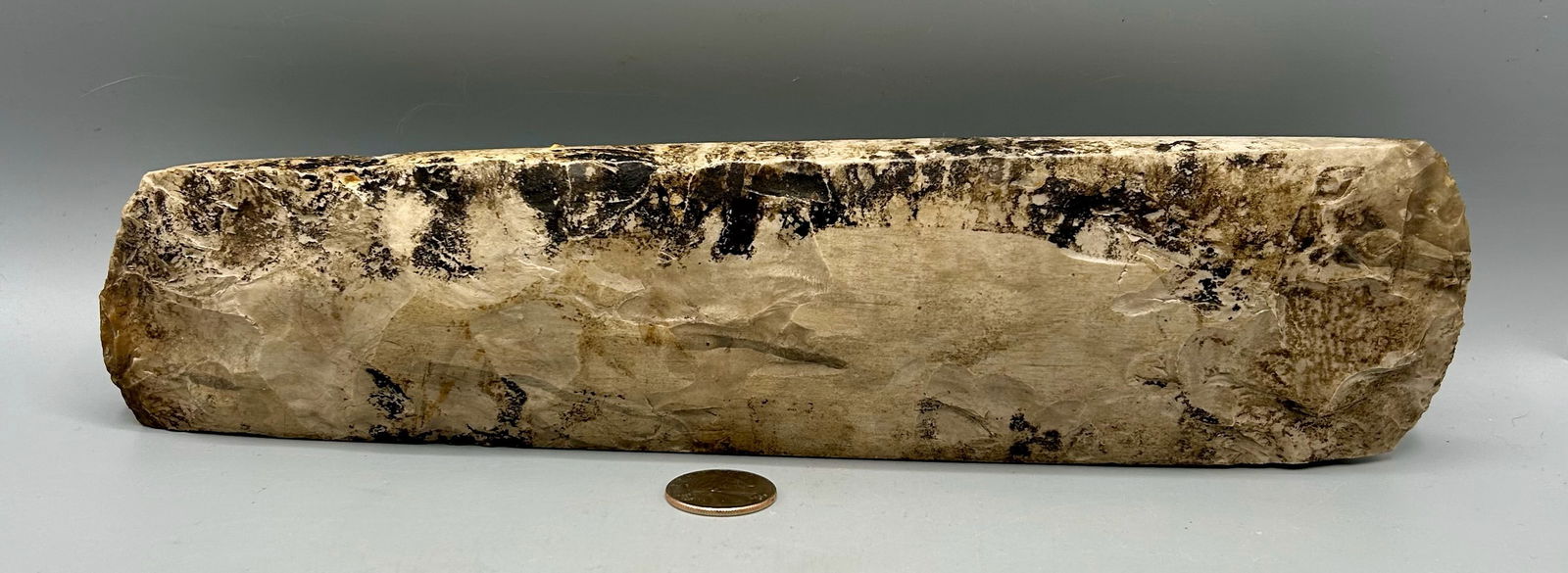 An Early Double-Bladed Axe-Like Stone Tool (1 of 4)