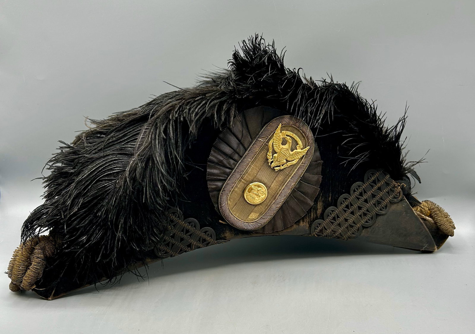 Antique U.S. Military Engineer Officer's Hat (1 of 4)