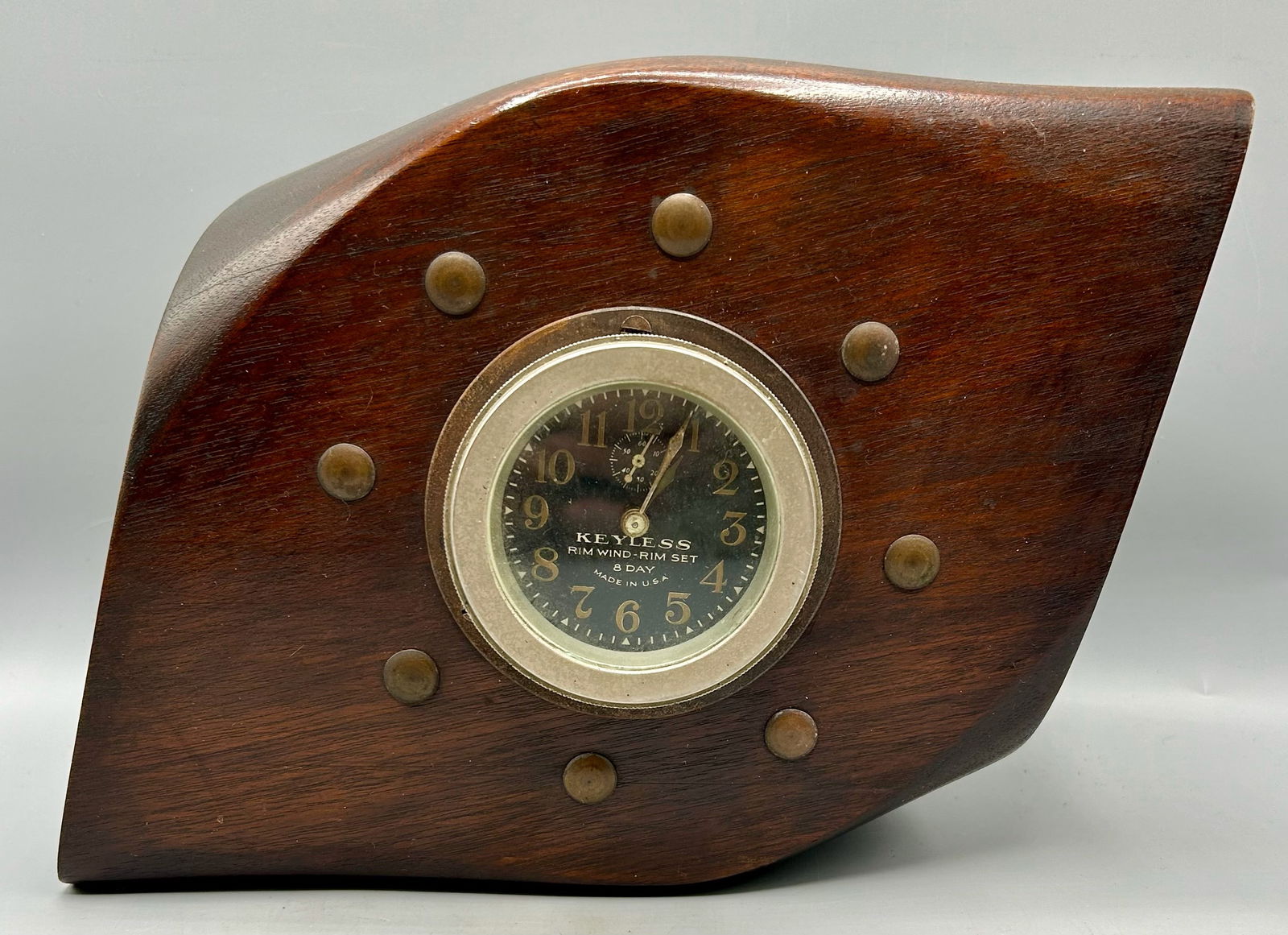 Airplane Cockpit Clock Mounted in a Partial Propeller (1 of 6)