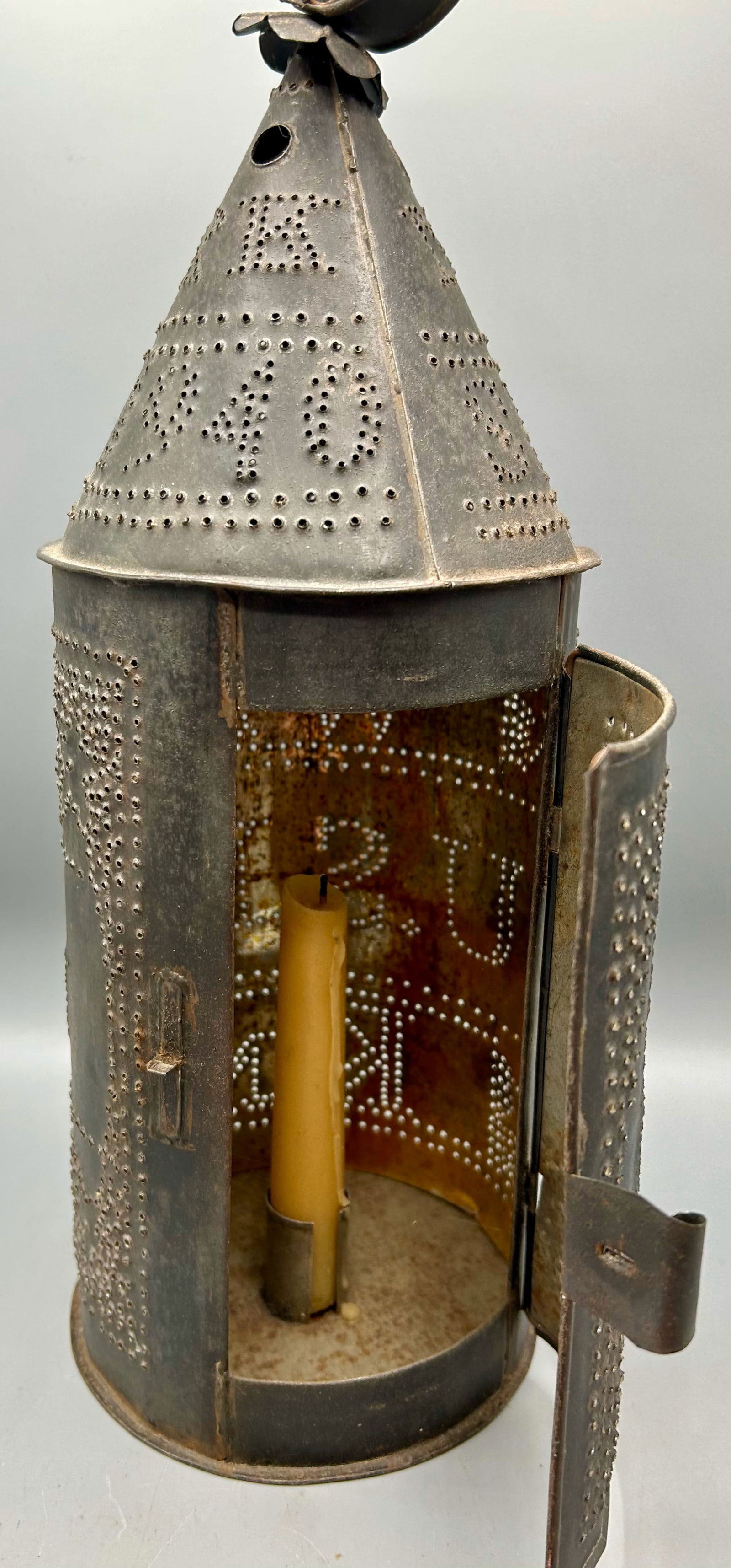 U.S. Navy Pierced Tin Lantern by Wynn Kintz (1 of 6)