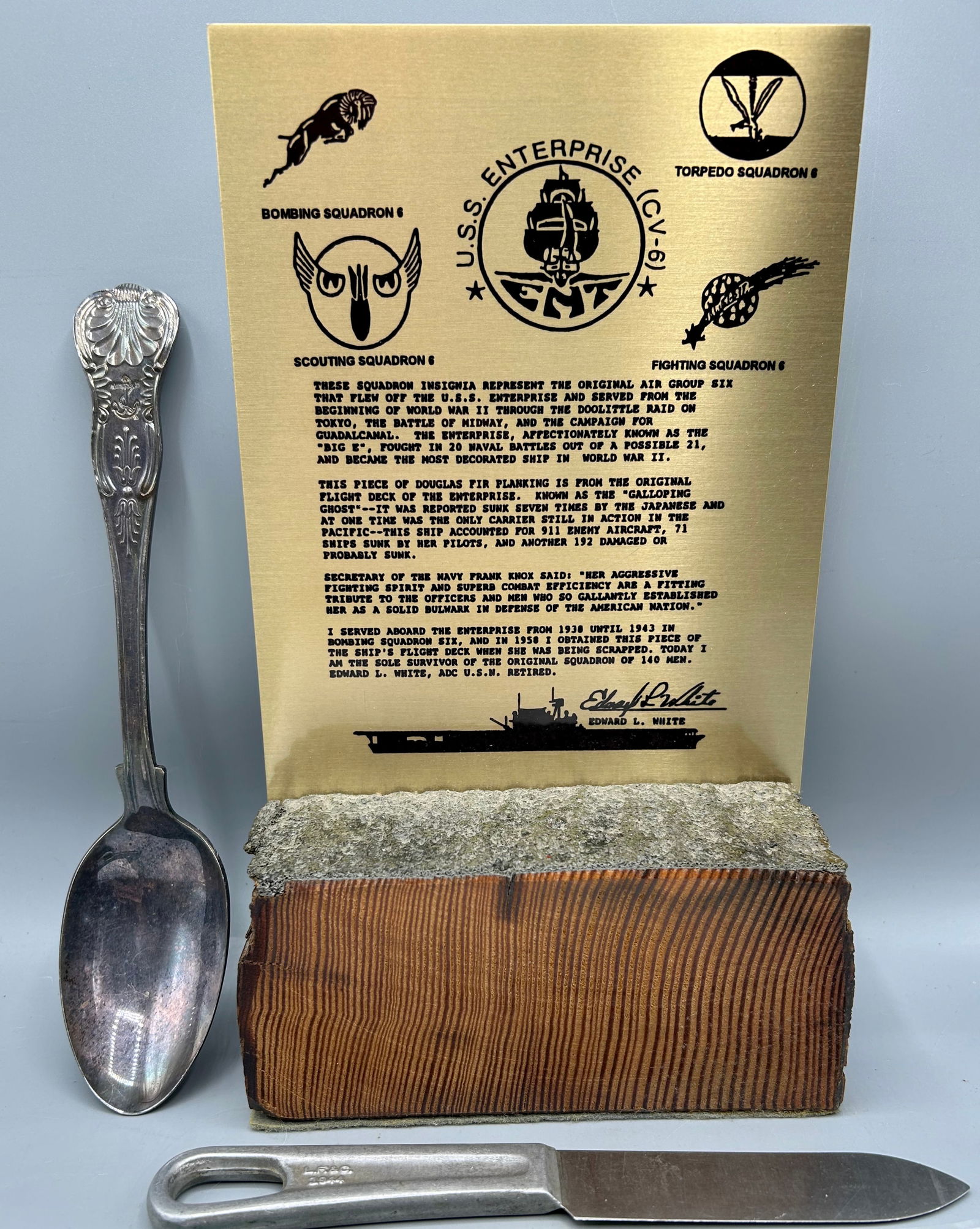 Flight Deck Section from U.S.S. Enterprise & Spoon (1 of 2)