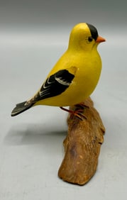 Half-Size Goldfinch Carving by Robert Morse