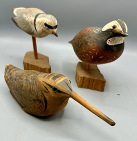 Three Decoy Carvings by Will Kirkpatrick