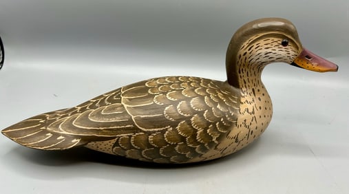 Blue-Winged Teal Hen Decoy by Lou Reineri