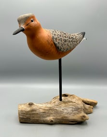 Life Size Red Knot Decoy by Harold Van Dyck