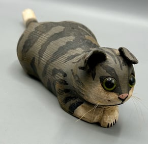 Kitten or Cat Carving by Will Kirkpatrick