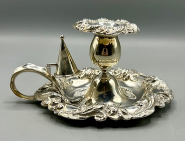 Superb Sterling Silver Chamberstick