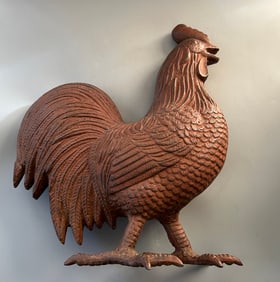 Life Size Cast Iron Rooster