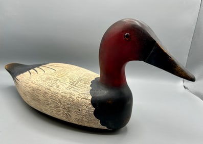 Hollow High Head Canvasback Drake by T.J. Hooker