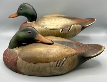 Two Mallard Drakes by Stanley Cichowski